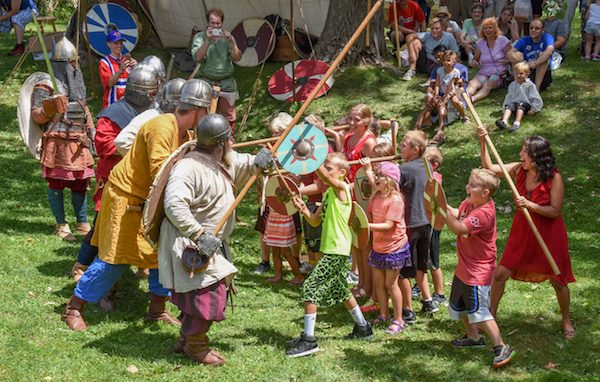 Viking combat demonstration